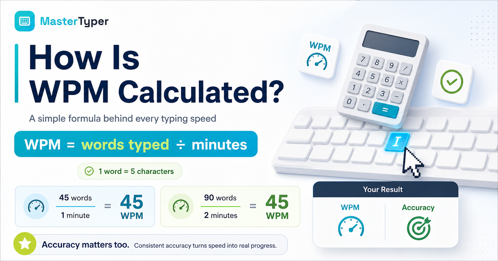 Wpm Progress Chart How Is WPM Calculated? The Words Per Minute Formula | MasterTyper