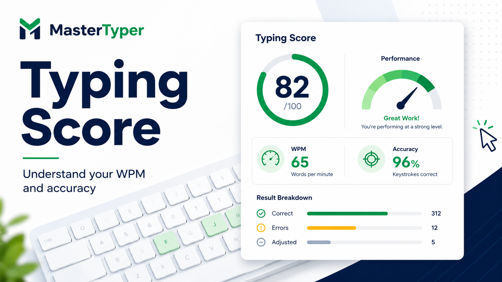 Typing Score — What Is a Good Typing Score? (WPM Chart) | MasterTyper